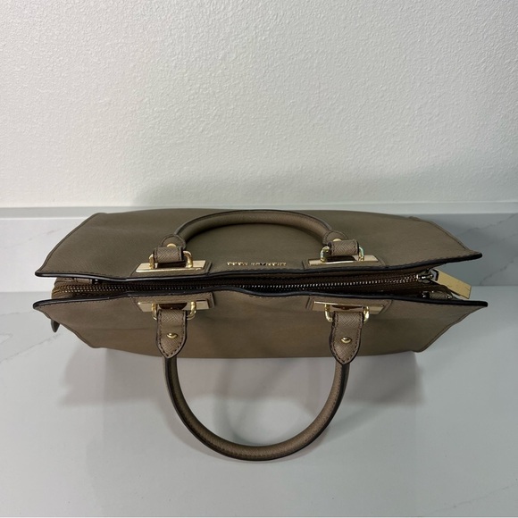 Michael Kors Quinn Saffiano Leather Satchel Large Bag Handbag Purse - Picture 8 of 16